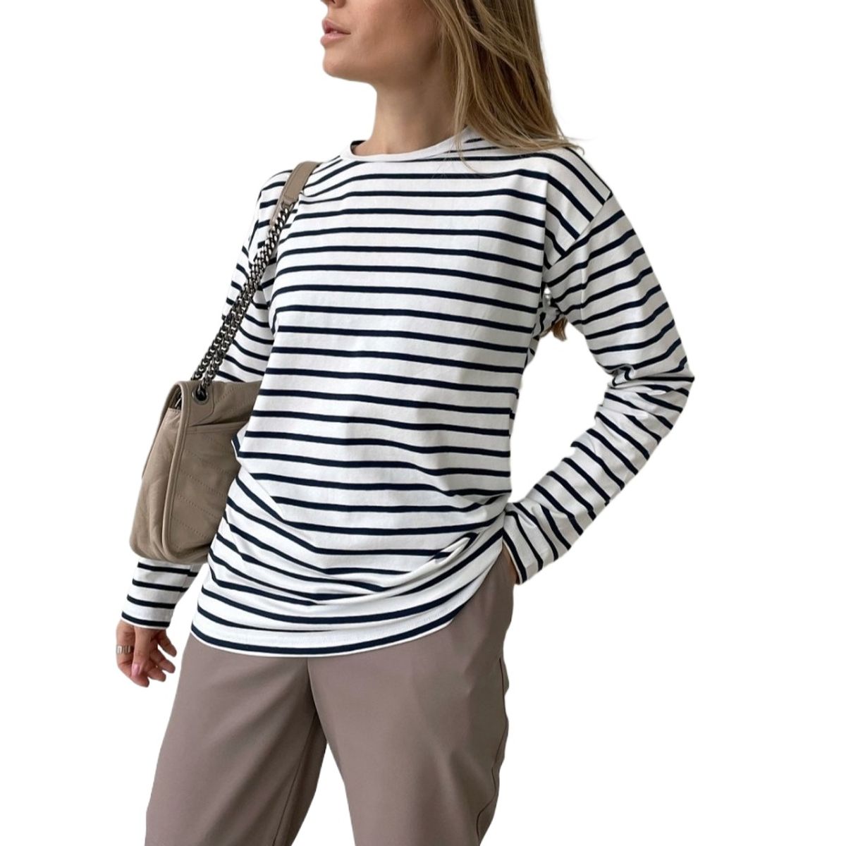 GIOIO - Blusa Mujer Casual Ajustada Elegante Blanco
