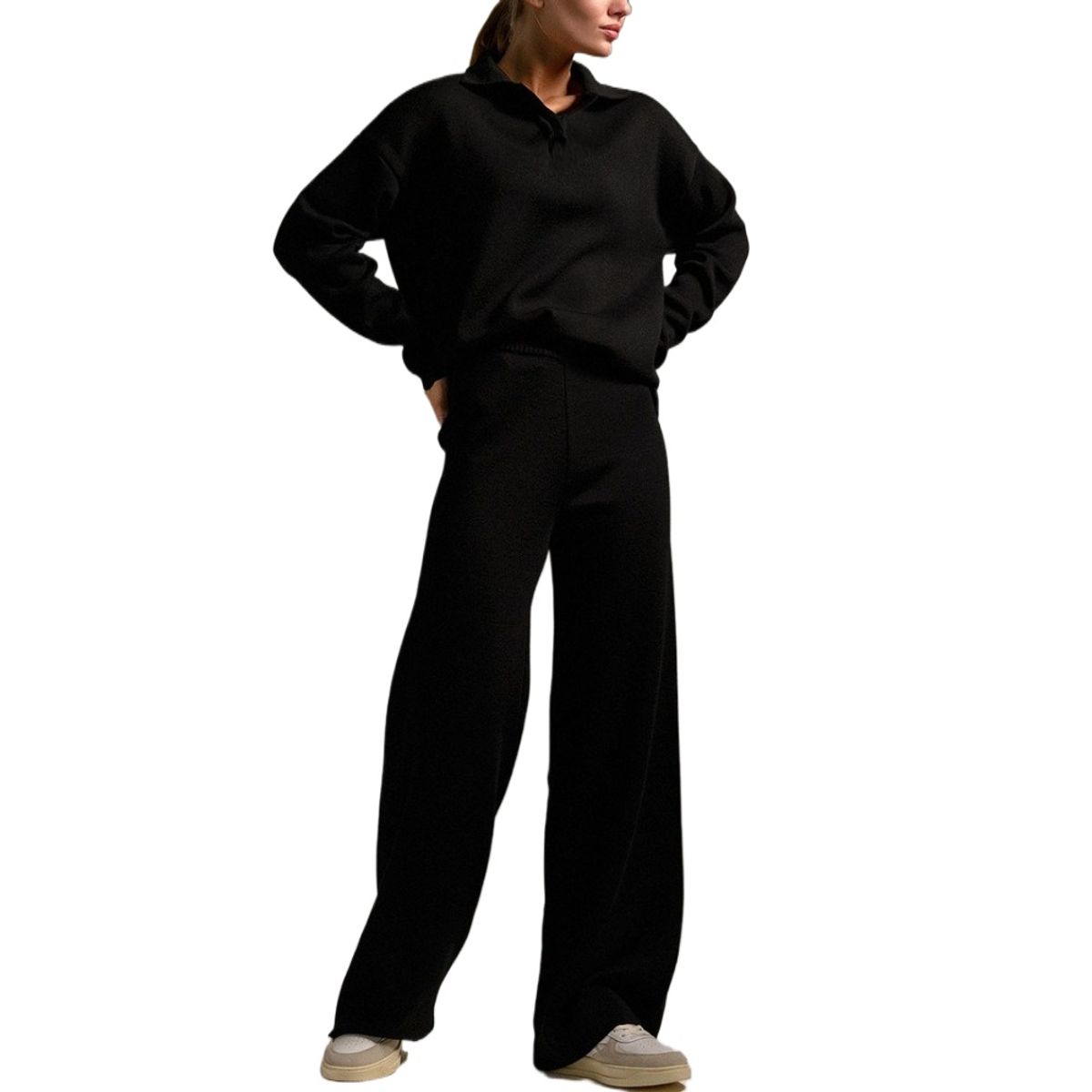 GIOIO - Conjunto de Verano Mujer y Cómodo Negro