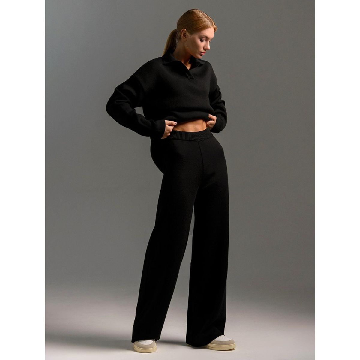 GIOIO - Conjunto de Verano Mujer y Cómodo Negro