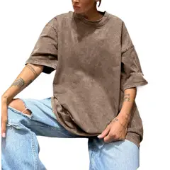 GIOIO - Blusa Mujer Casual Ajustada Elegante Marrón