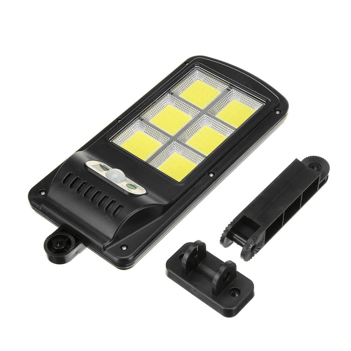 GENERICO - Luz Led inteligente con panel solar control remoto y sensor movimiento IP65 5000 Horas