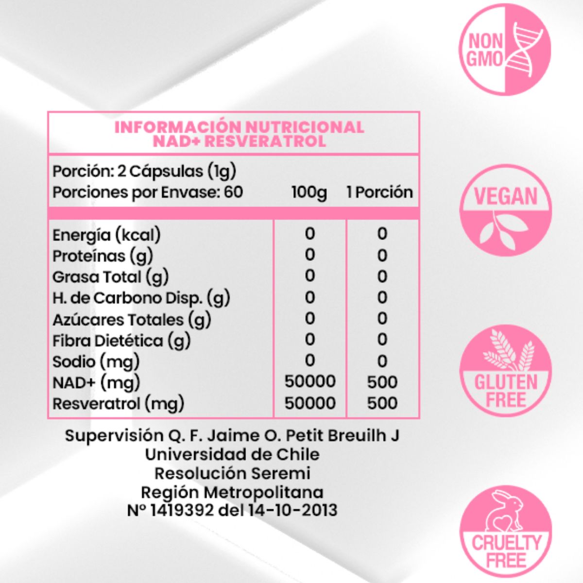 GENERICO - Pack 2 NAD+ Resveratrol 120 Cápsulas - Austral Life