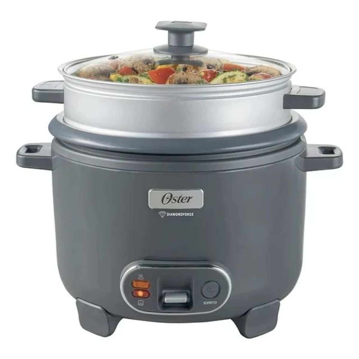OSTER - Arrocera 3 En 1 Oster 12 Tazas Diamond Force Ckstrc12dfske Gris 50 Hz