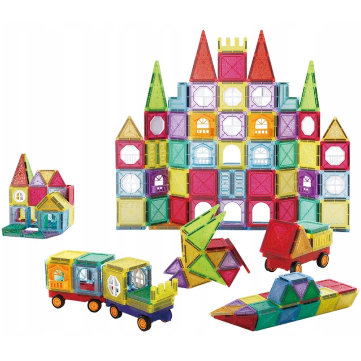 MAGNETICS - Juego de Bloques Magnéticos – 110 Piezas