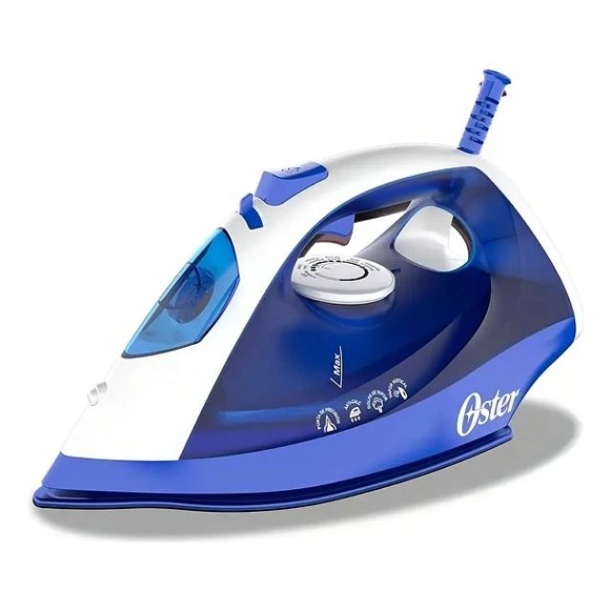 OSTER - Placha Vapor Vaporizador Oster GCSTBS6003 Color Azul Con Suela Antiadherente