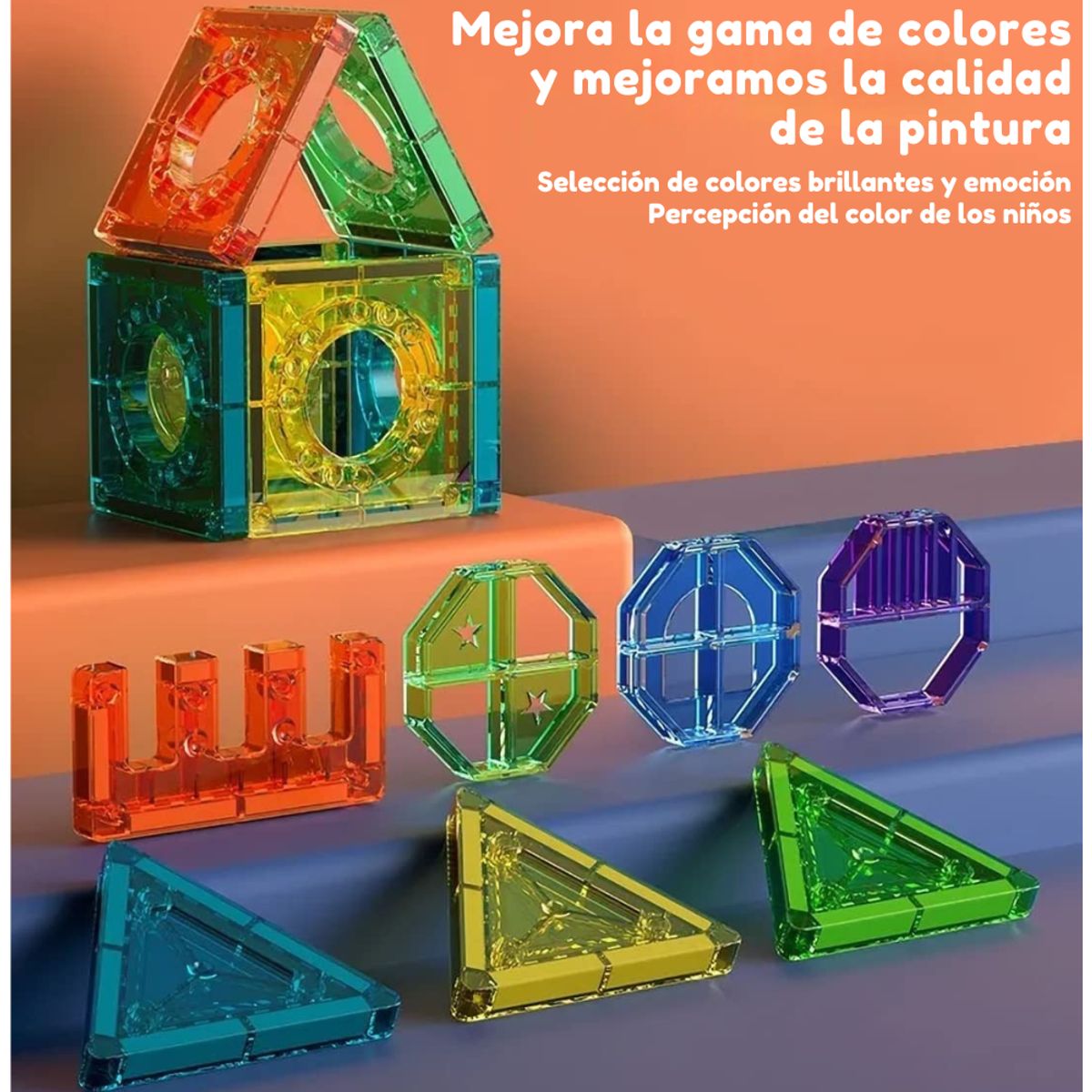 MAGNETICS - Juego de Bloques Magnéticos – 149 Piezas