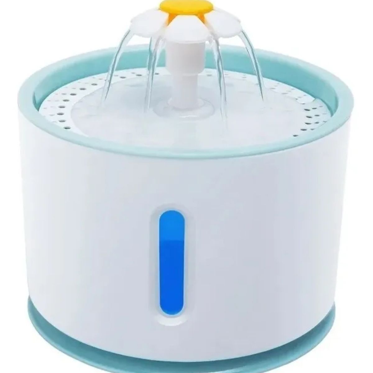 GENERICO - Bebedero Eléctrico Fuente de Agua Flor + 4 Filtros Pack