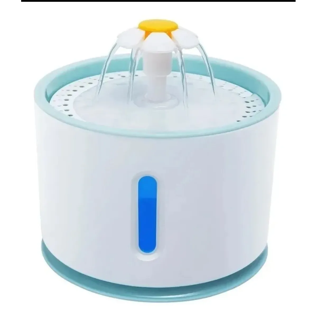 GENERICO - Bebedero Eléctrico Fuente de Agua Flor + 4 Filtros Pack