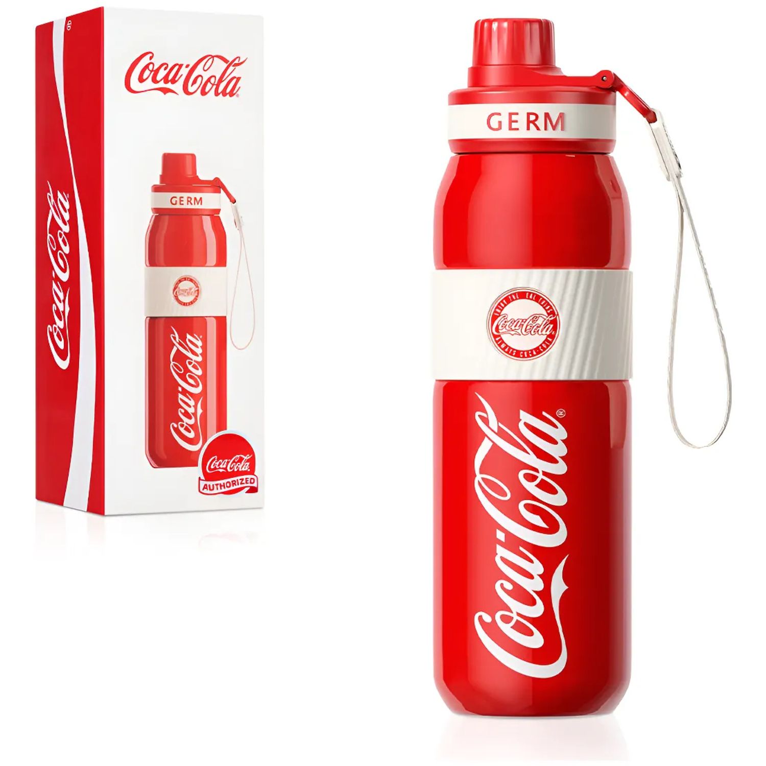 COCA COLA GERM Termo Energía Clásico Oficial 580ml Frío O Caliente