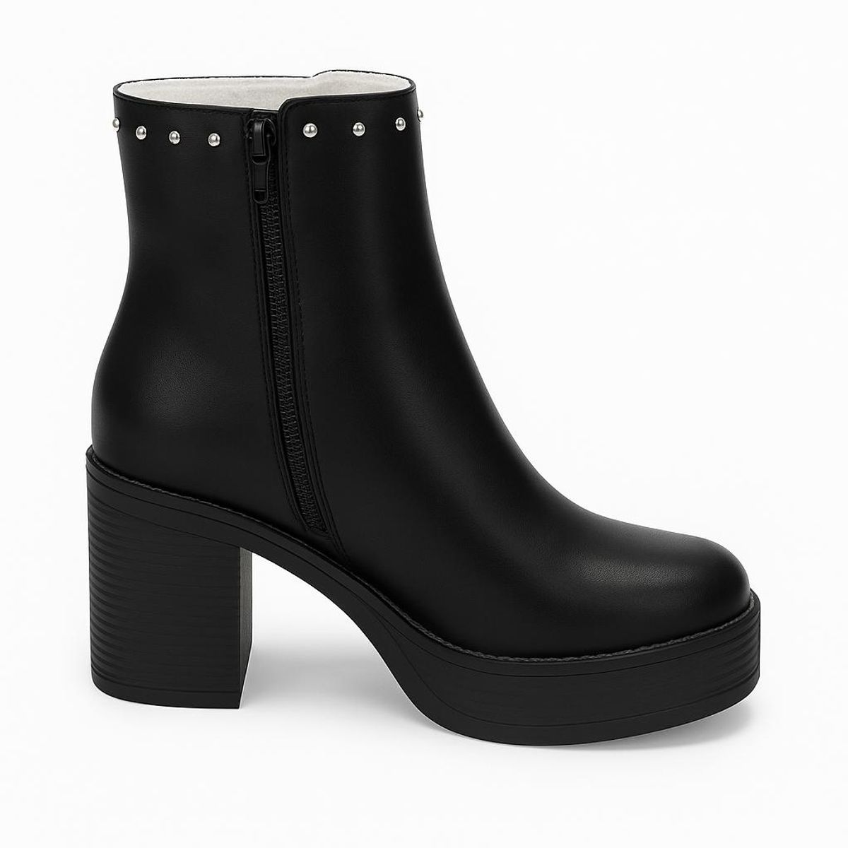 BOTELI - Botin Negro Para Mujer con Tacon 25-16