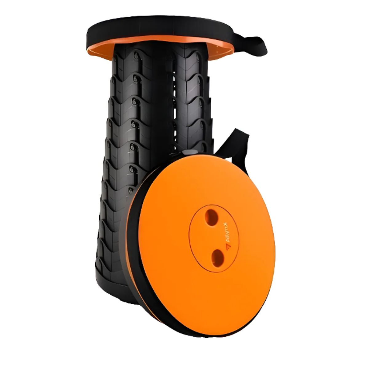 GENERICO - Taburete Plegable Silla Telescopica Silla Portatil Retraible Color Naranja