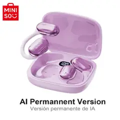 MINISO - Audífonos Ms162 AI Traducción Auriculares Inalámbrico Purpura