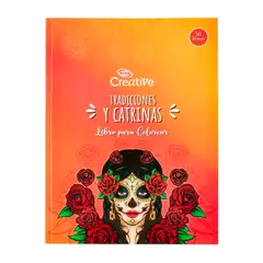 CREATIVE - Libro Colorear Catrina 50 Diseños