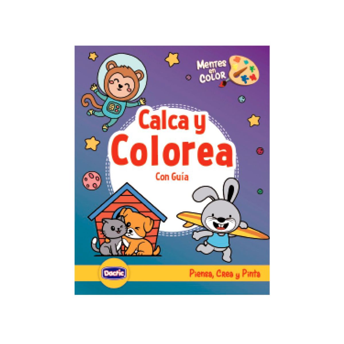 DACTIC - Libro Calcar y Colorear 24 Diseños Dactic