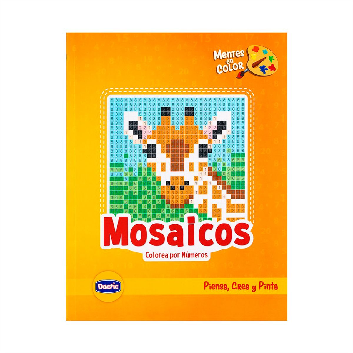 DACTIC - Libro Colorear Mosaico Infantil 50 Diseños Dactic