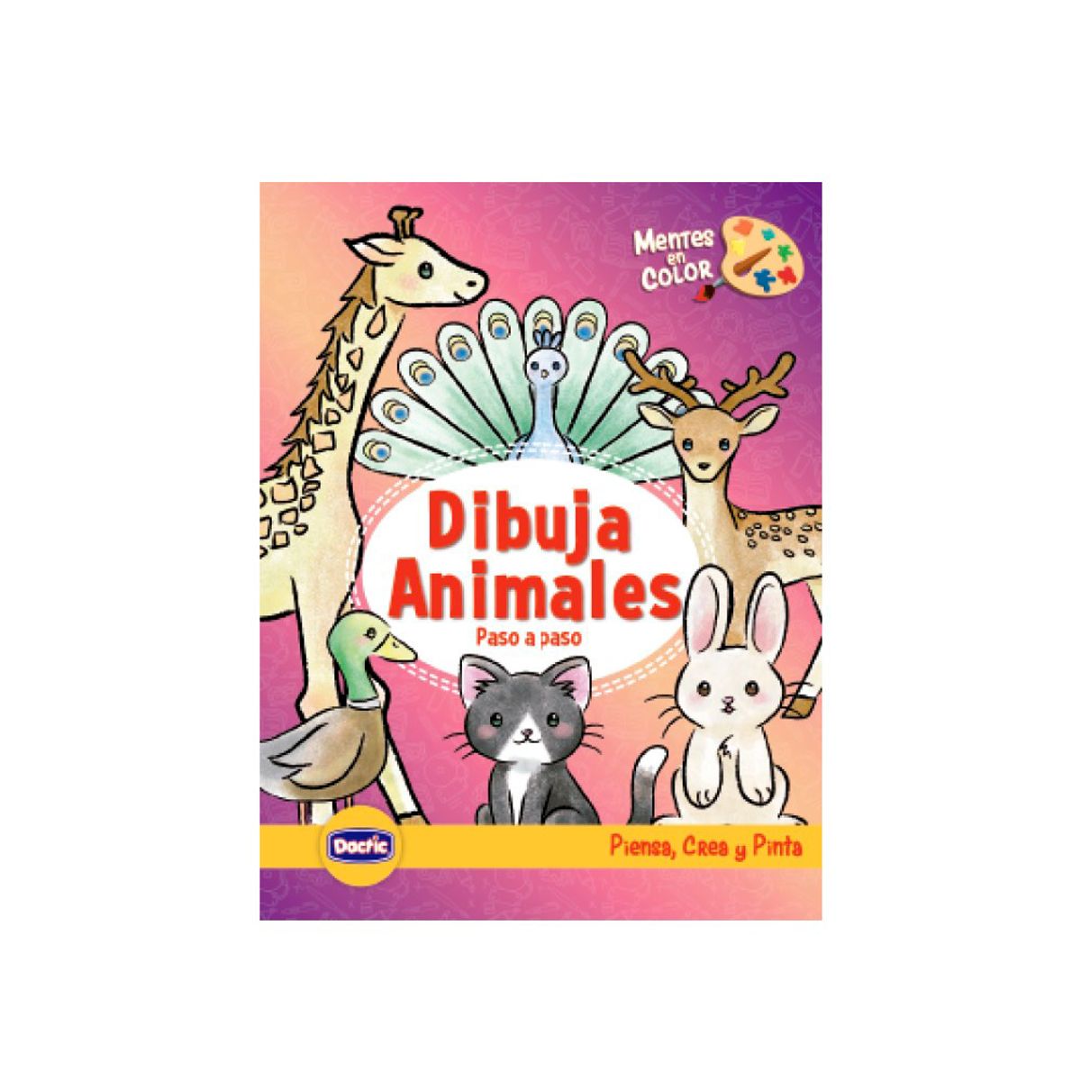 DACTIC - Libro Colorear y Dibujar Paso a Paso 50 Diseños Dactic