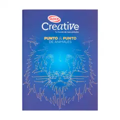 CREATIVE - Libro Colorear Punto a Punto Animales 44 Diseños