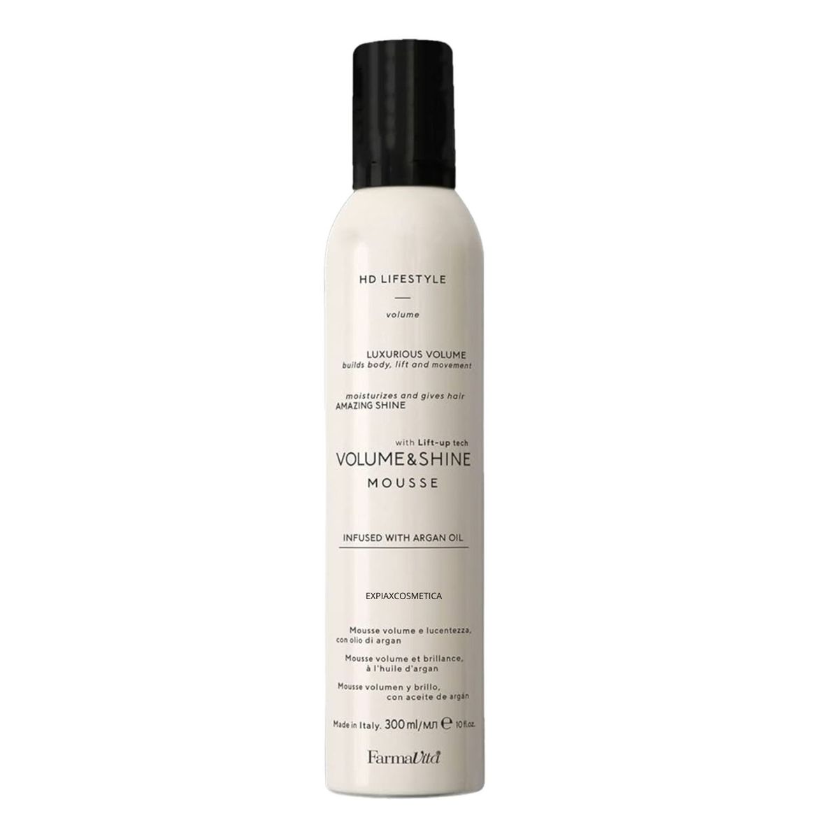 FARMAVITA - Mousse Volumne & Shine Farmavita 300ml Brillo Volumen Nutre Definicion Controla el Frizz