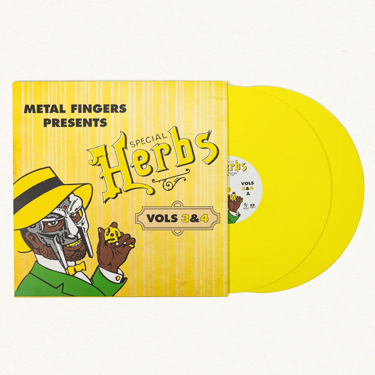 GENERICO - Metal Fingers -Special Herbs Vols 3&4- Vinilo Doble - Lemon Yellow