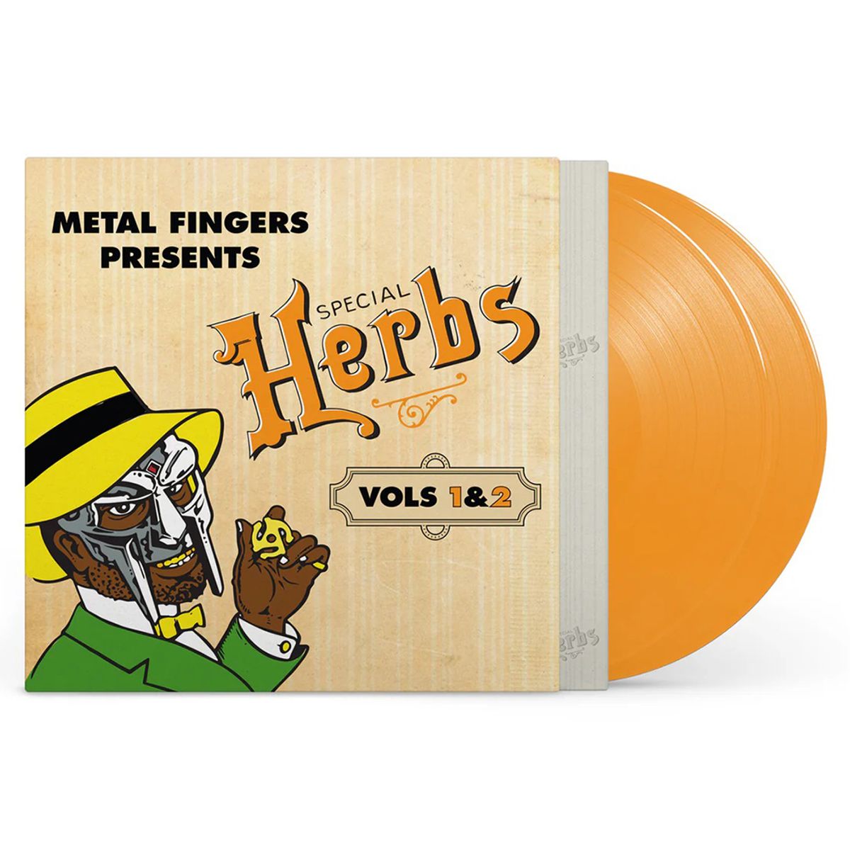 GENERICO - Metal Fingers -Special Herbs Vols 1&2- Vinilo Doble - Mustard Yellow