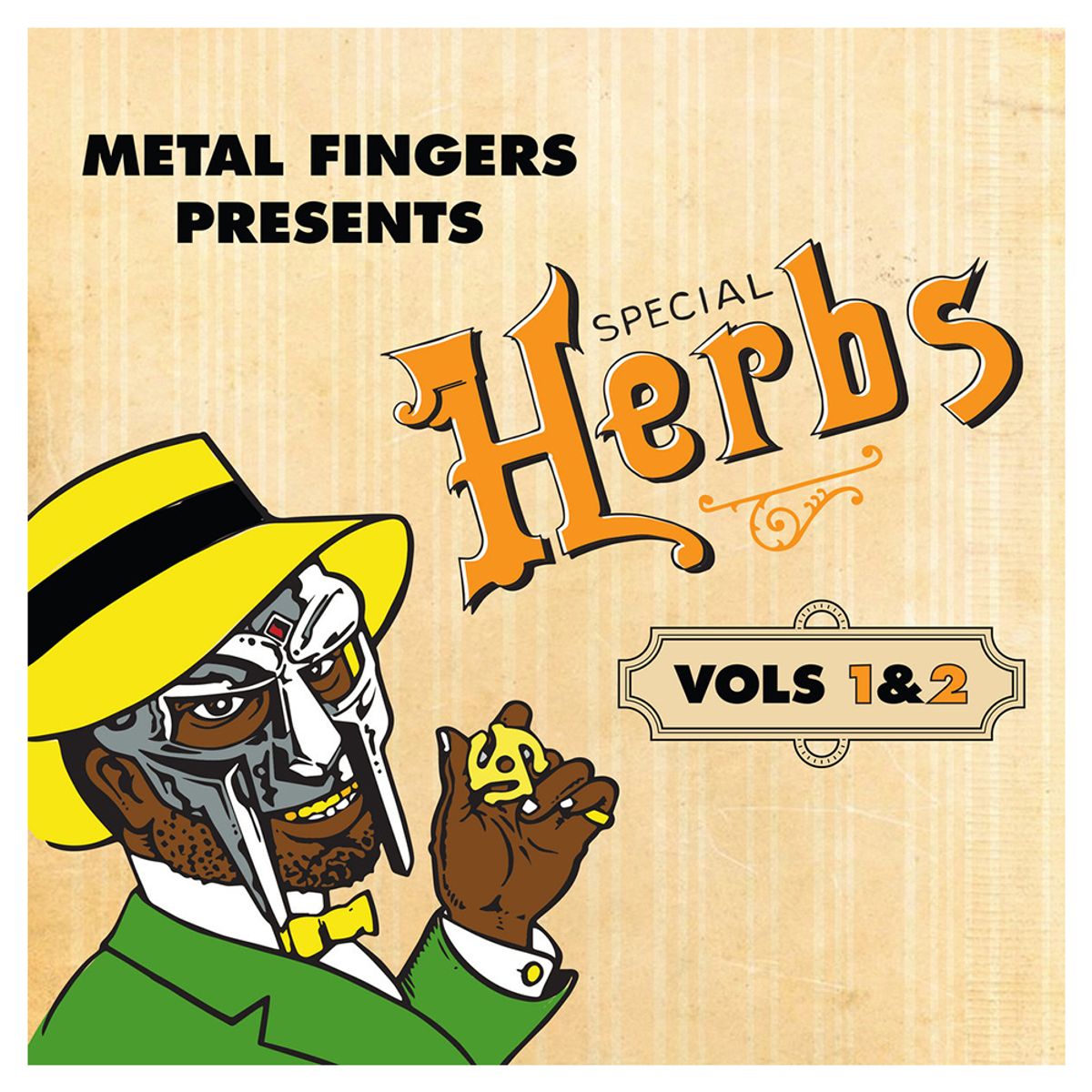 GENERICO - Metal Fingers -Special Herbs Vols 1&2- Vinilo Doble - Mustard Yellow