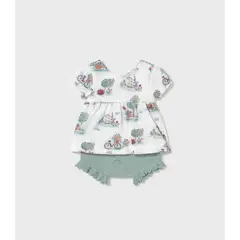 MAYORAL - Conjunto camiseta con cubrepañal tricot recien nacida