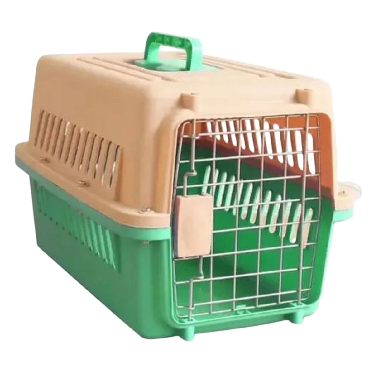 GENERICO - Jaula Canil Transportador para Mascota Talla M Verde