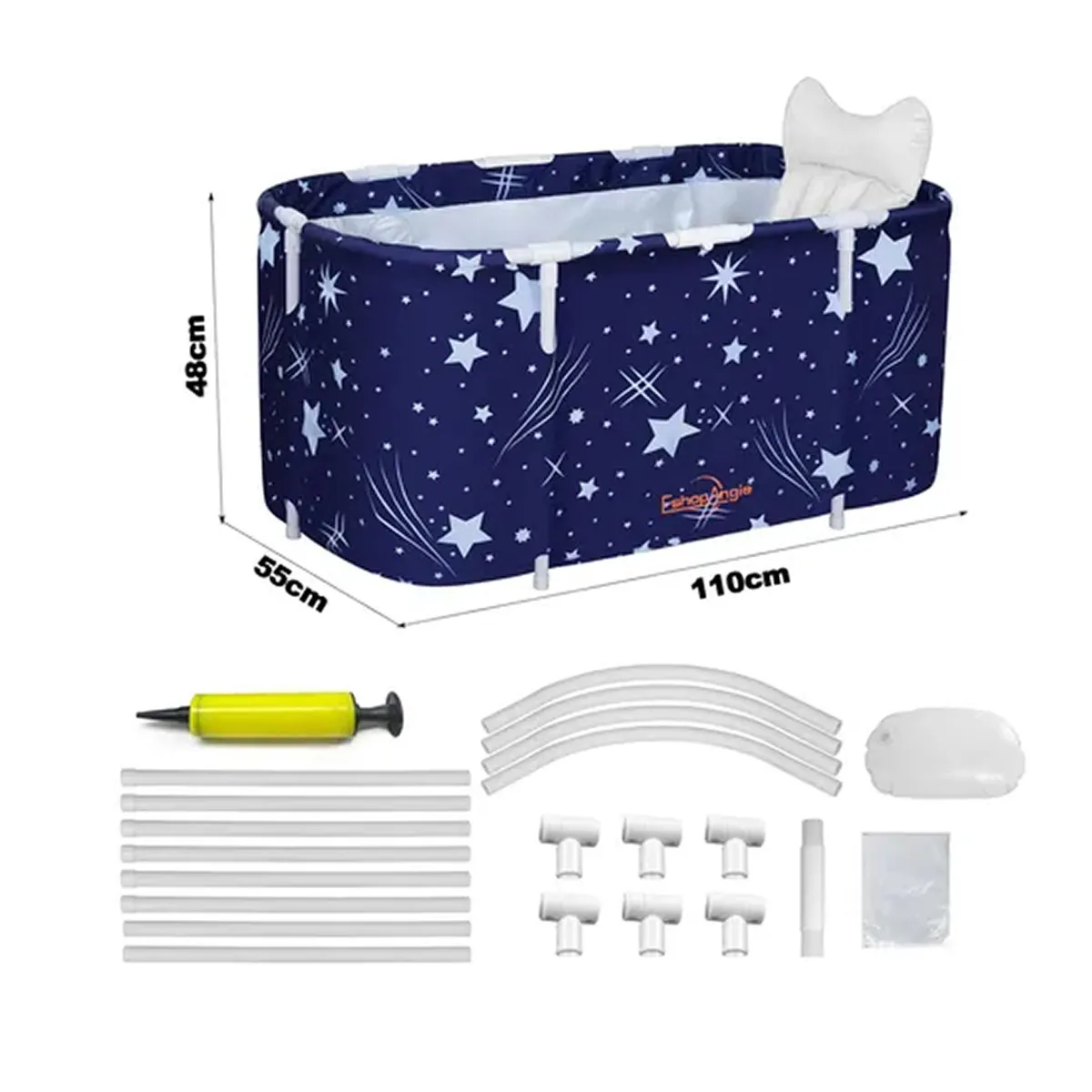 OFERTABKN - Bañera Plegable Portátil Adultos Y Niños Balde Spa 110×55cm