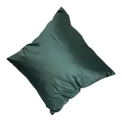 GENERICO - Pack De 2 Fundas De Cojin Satinadas 50X50 cm Color Verde