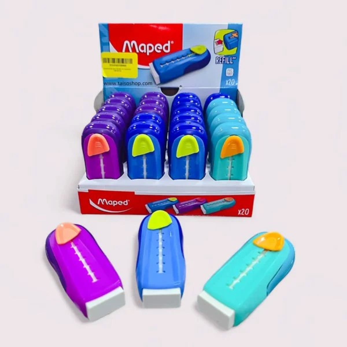 MAPED - Goma de Borrar Stick Retráctil Recargable Maped