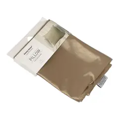 GENERICO - Pack De 2 Fundas De Cojin Satinadas 50X50 cm Color Dorado