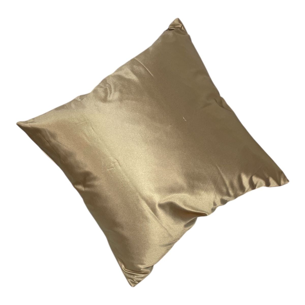 GENERICO - Pack De 2 Fundas De Cojin Satinadas 50X50 cm Color Dorado