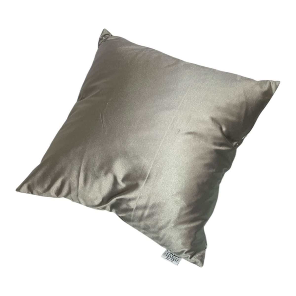 GENERICO - Pack De 2 Fundas De Cojin Satinadas 50X50 cm Color Plateado