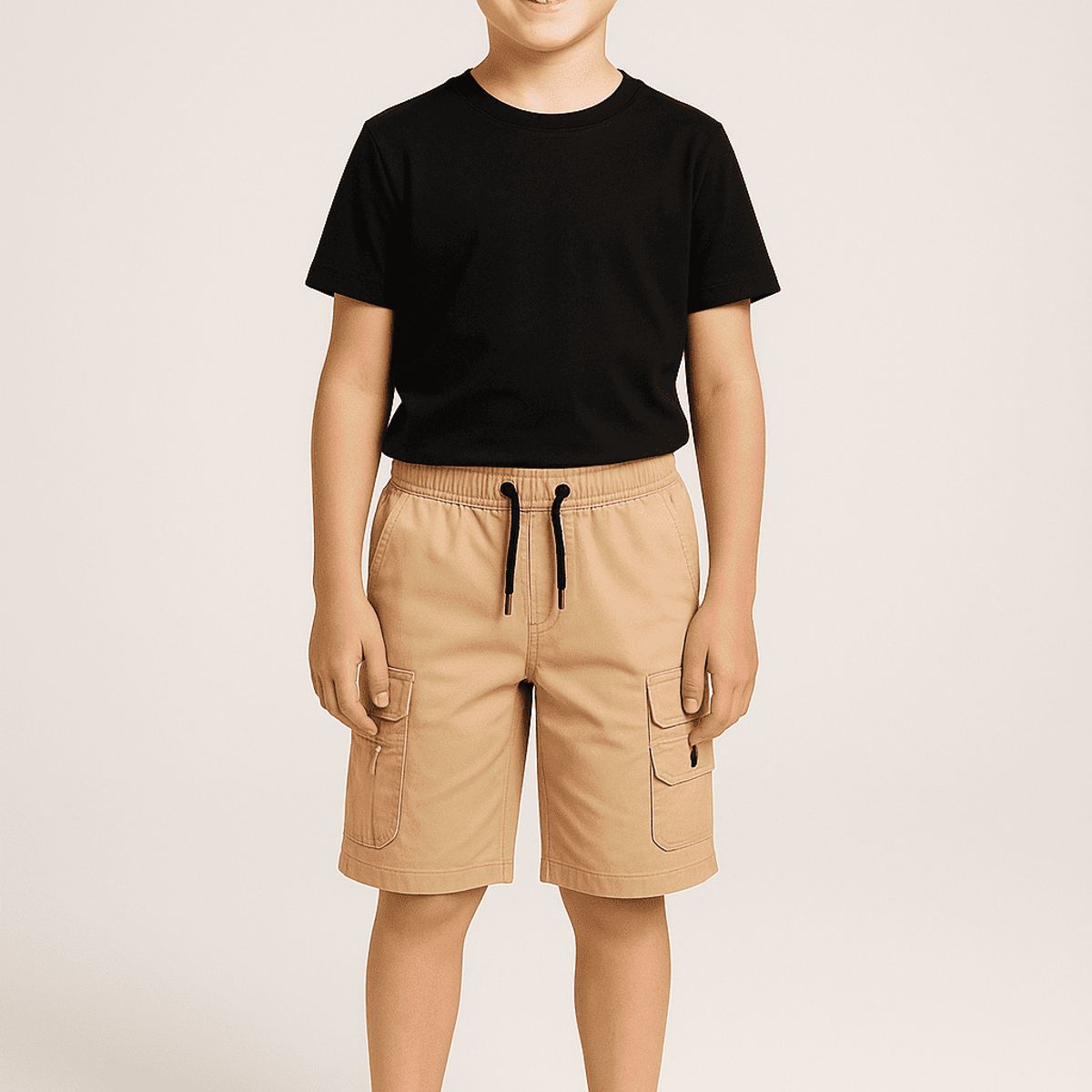 KIBOU - Bermuda Short Casual Cargo Niños Moda Urbana
