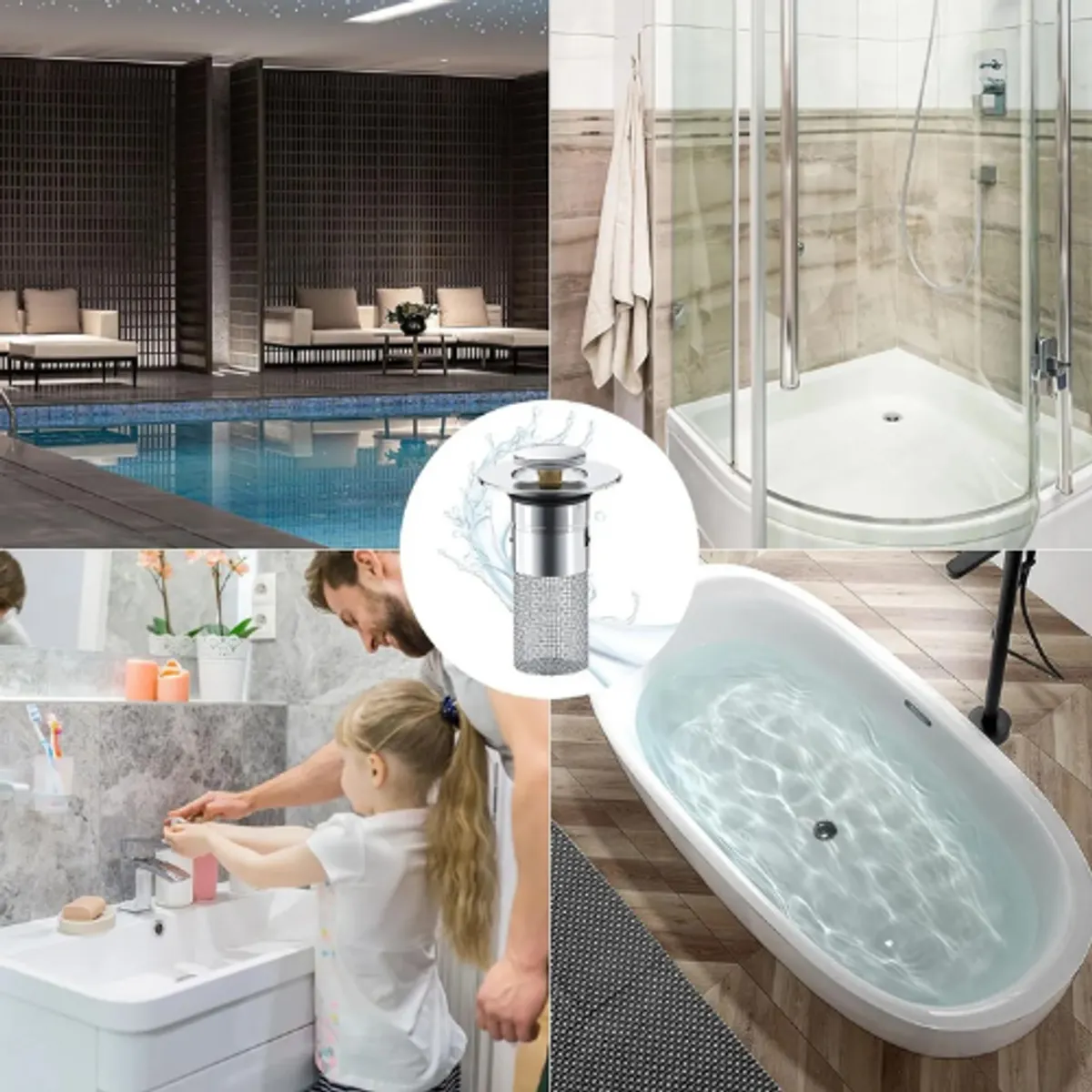 MOVI - Filtros para Drenaje Baño Pack 2 unidades