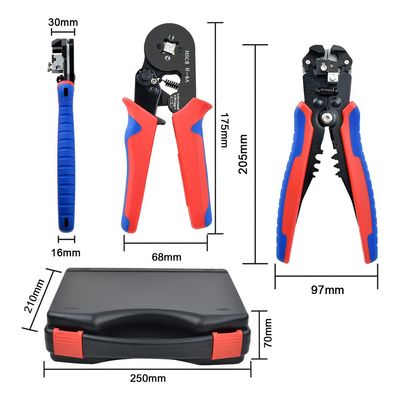 Imagen 2 del producto Crimpeadora Alicate Prensa Pelacable + 1200 Terminales