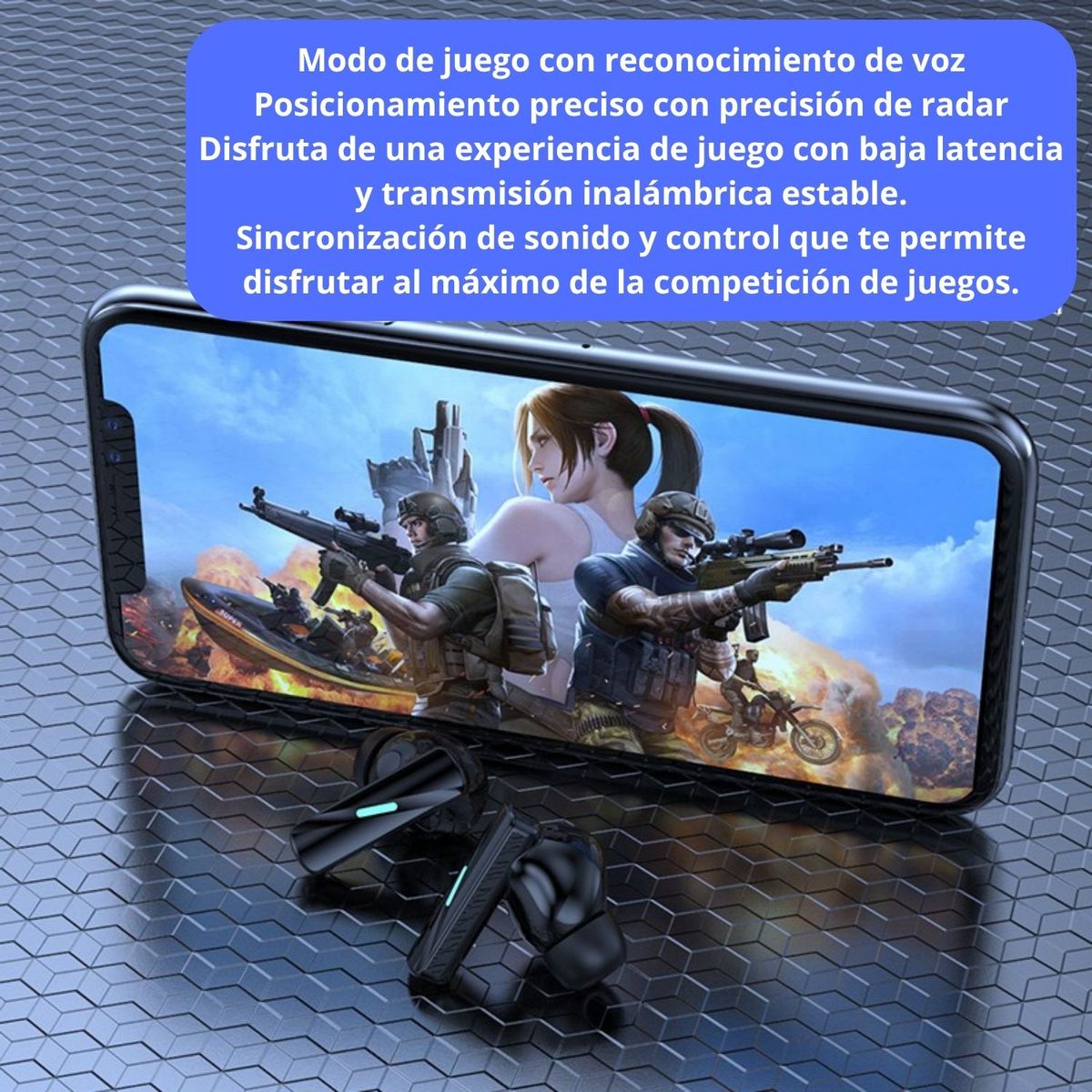 GENERICO - Audífonos inalámbricos Pure Bass deportivos gamer BT 5.4 iPhone/Android ANC ENC cancelación ruido