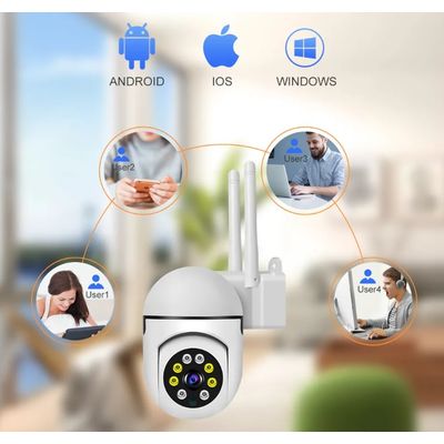 Imagen 2 del producto Cámara Seguridad Exterior IP WIFI Full HD Robótica Domo IP600v Pack 3 Unidades