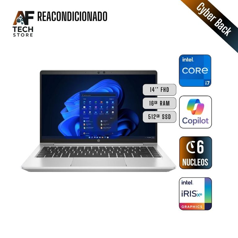 CyberBack ProBook 440 G8 Reacondicionado I7-1165G7, 16GB / 512GB SSD