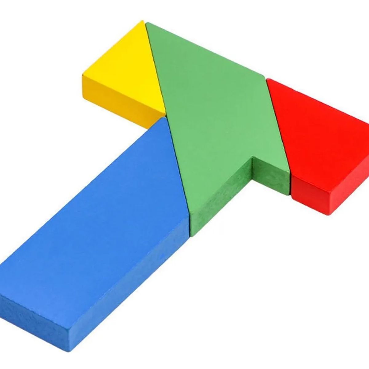 GENERICO - Rompecabezas Tangrama De Madera Geométrico Montessori T