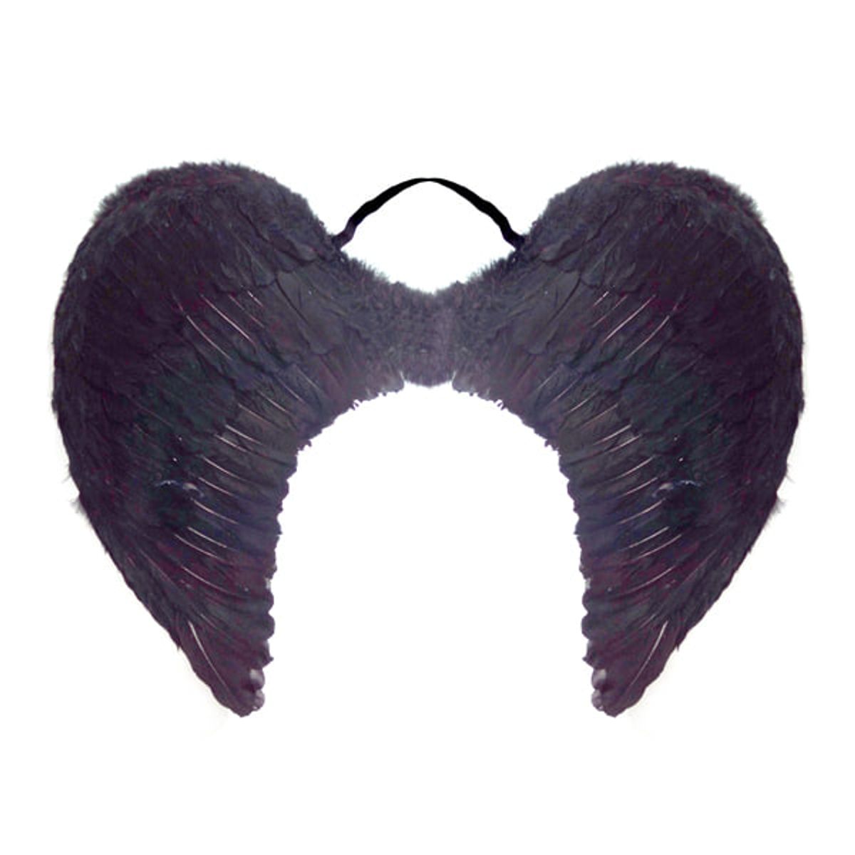 GENERICO - ALAS ANGEL PLUMA NEGRO 60X45 CM