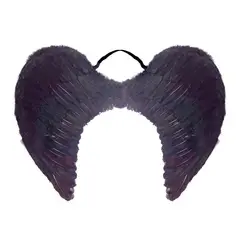 GENERICO - ALAS ANGEL PLUMA NEGRO 60X45 CM