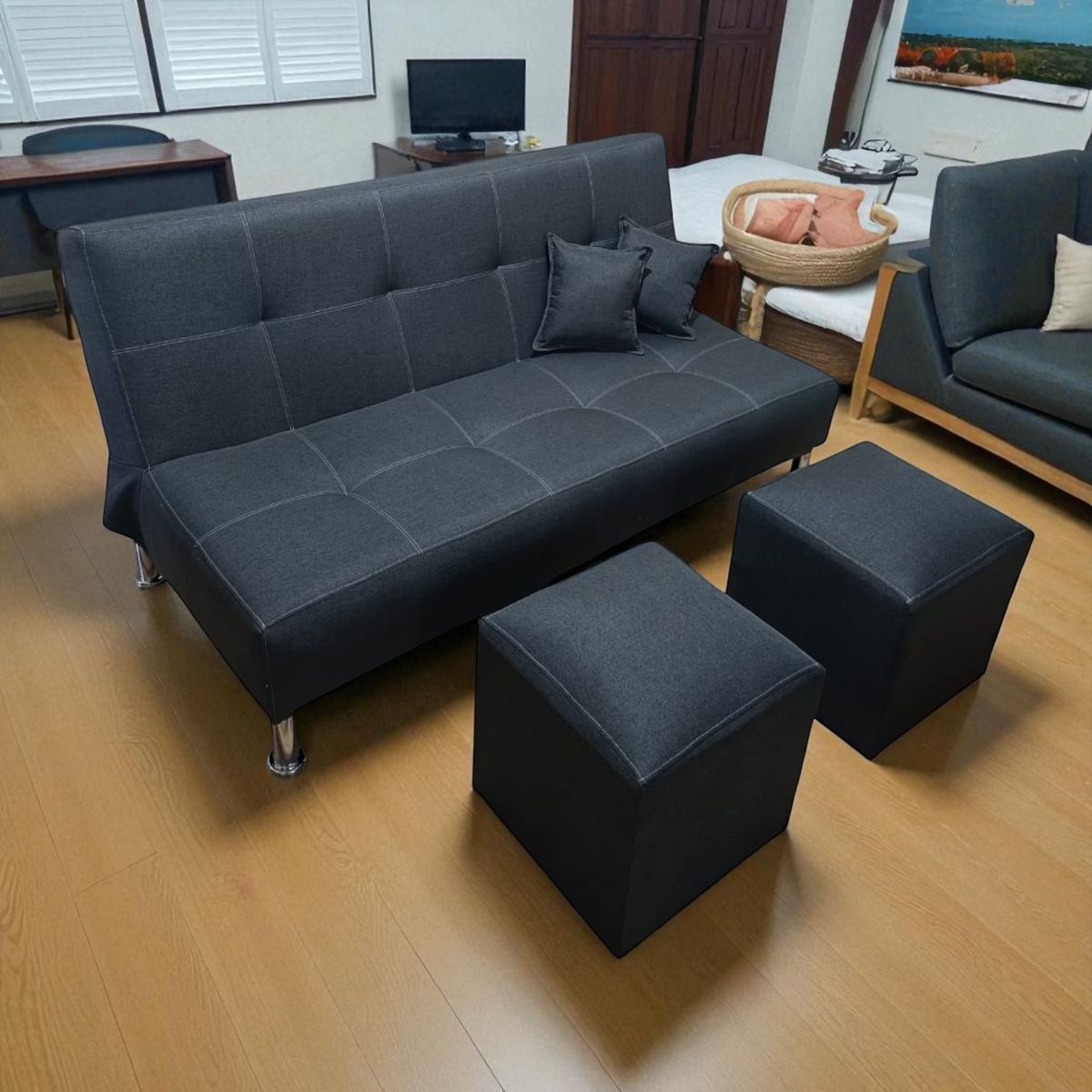 GENERICO - Futón Sofa cama Sally Grafito