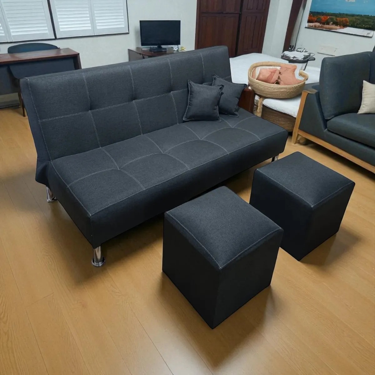 GENERICO - Futón Sofa cama Sally Grafito