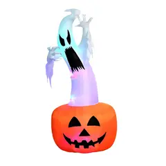 GENERICO - INFLABLE LED DECO CALABAZA FANTASMA 180CM