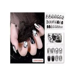 GENERICO - Uñas Press On Manicura Kit Uñas Postizas Color 8