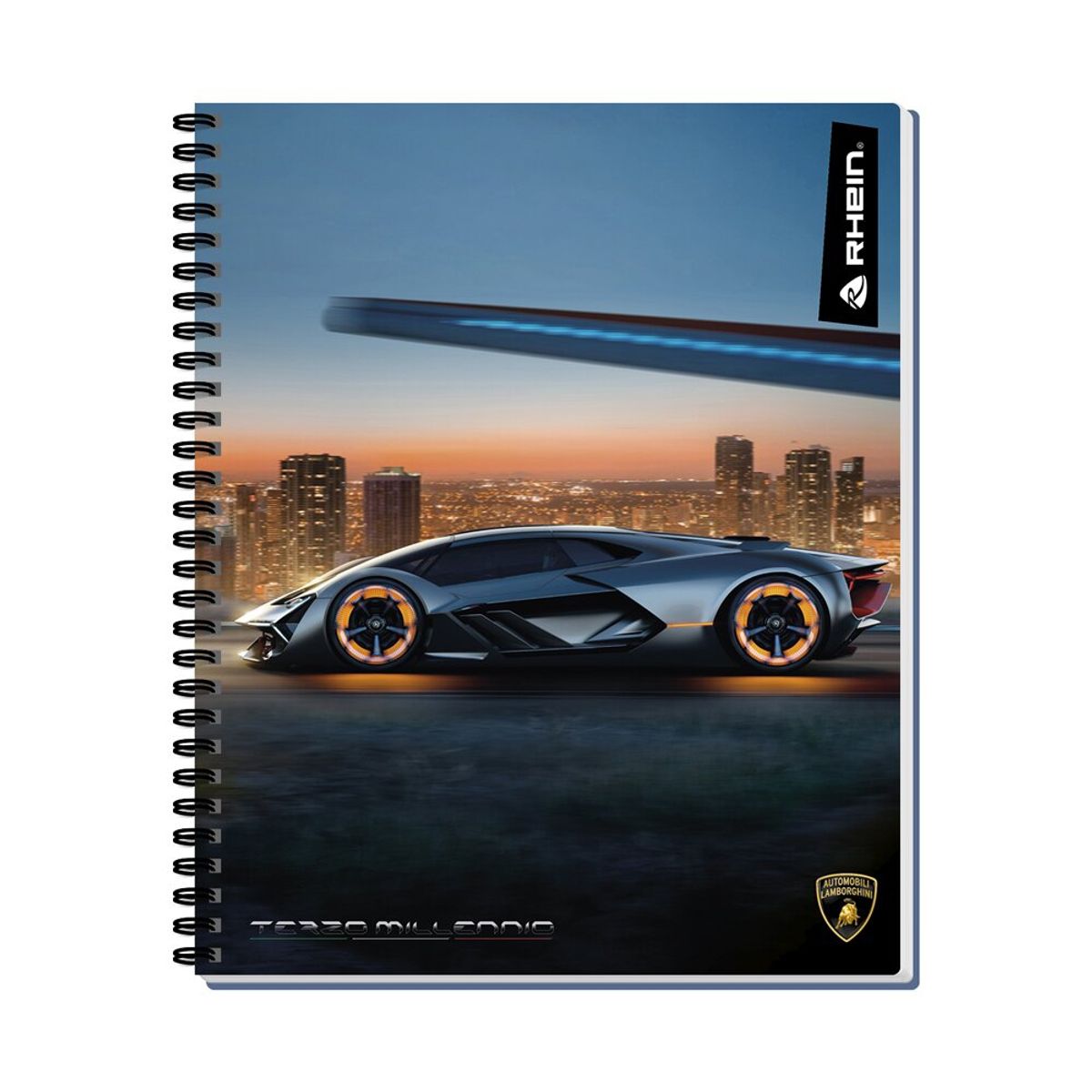 RHEIN - Cuaderno Universitario 100 Hojas Lamborghini