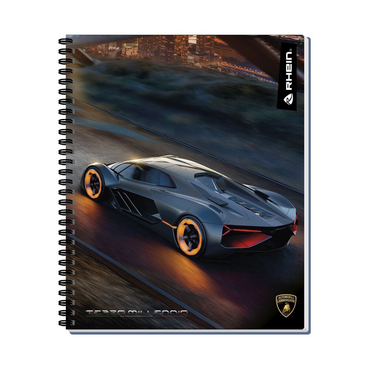 RHEIN - Cuaderno Universitario 100 Hojas Lamborghini