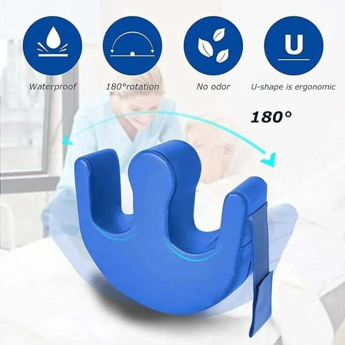 GENERICO - Cojín Ortopédico En U Mover Girar Pacientes O Adulto Mayor