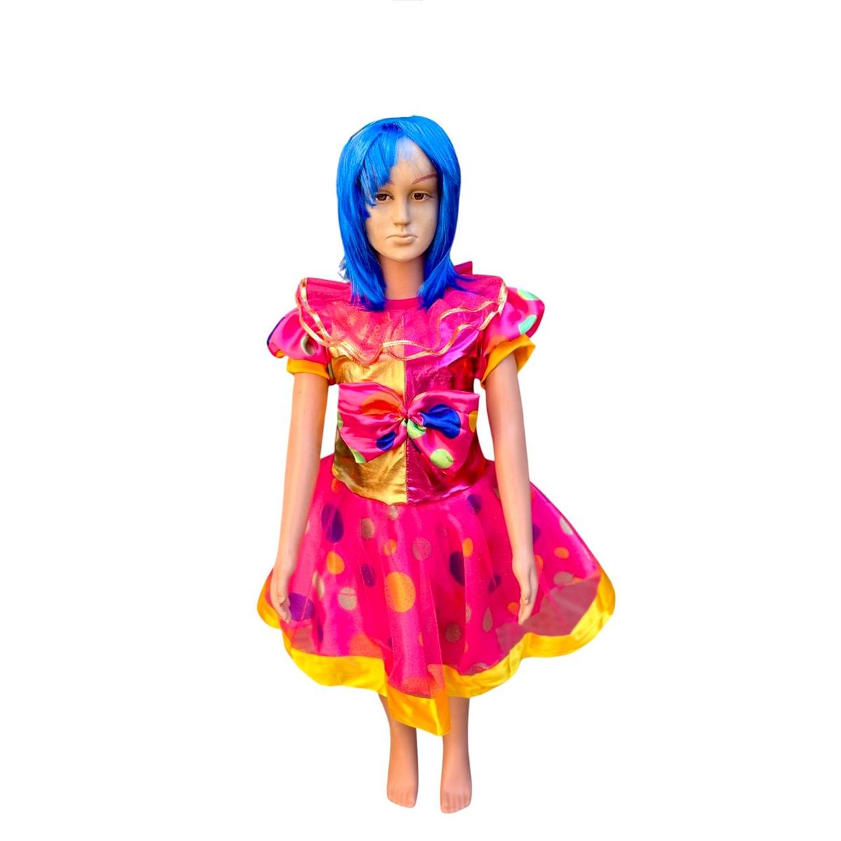 GENERICO - DISFRAZ PAYASA DE CIRCO VESTIDO TALLA 6 CONFECCION NACIONAL